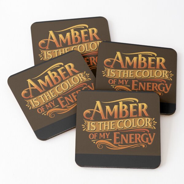 Item preview, Amber Is the Color of My Energy Shirt – Music Lyric Graphic Tee designed and sold by FitEnvy.