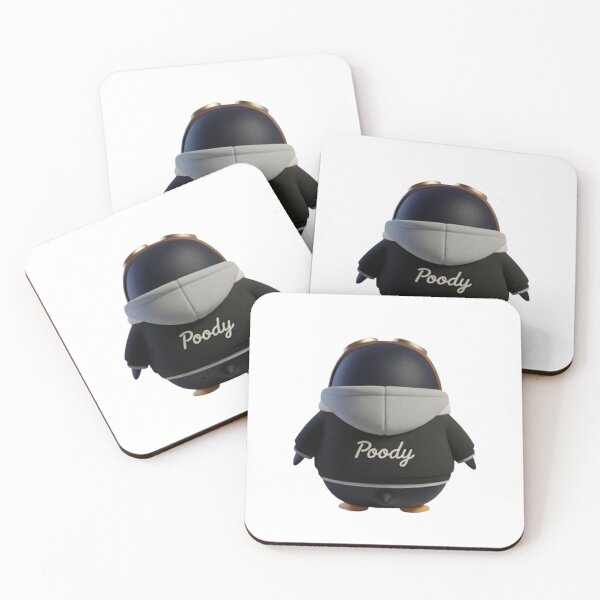 Item preview, Avi Poody – Black (Back View) | Cute Aviator Penguin Character designed and sold by HNstory.