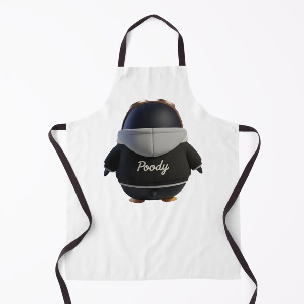 Item preview, Avi Poody – Black (Back View) | Cute Aviator Penguin Character designed and sold by HNstory.