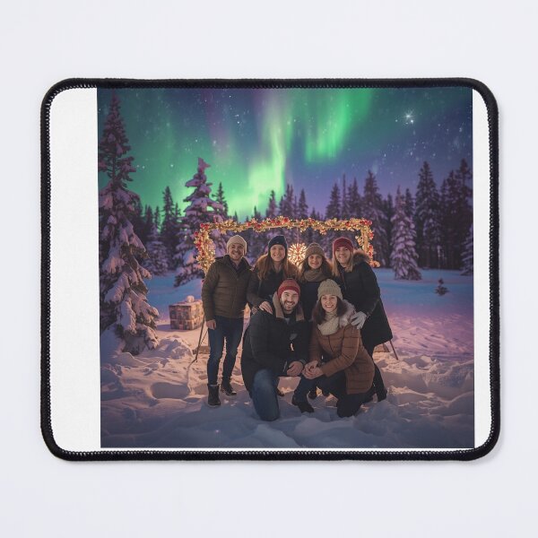 Item preview, Northern Lights Christmas Magic – Festive Aurora Winter Celebration designed and sold by Fouziaart08.