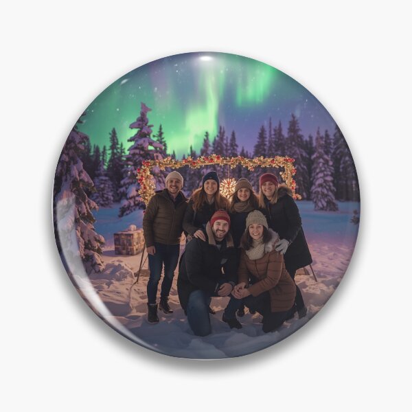 Item preview, Northern Lights Christmas Magic – Festive Aurora Winter Celebration designed and sold by Fouziaart08.