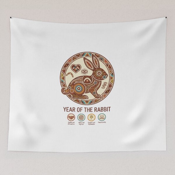 Item preview, YEAR OF THE RABBIT designed and sold by likbatonboot.