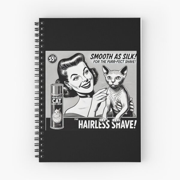 Item preview, Hairless Cat Shave Cream – Absurd Cat Humor & Deadpan Joke Design designed and sold by RollFuzzy.