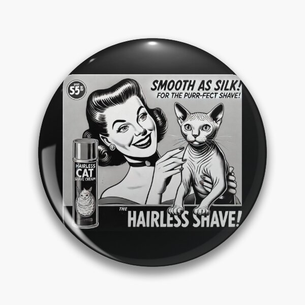 Item preview, Hairless Cat Shave Cream – Absurd Cat Humor & Deadpan Joke Design designed and sold by RollFuzzy.