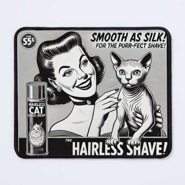 Item preview, Hairless Cat Shave Cream – Absurd Cat Humor & Deadpan Joke Design designed and sold by RollFuzzy.