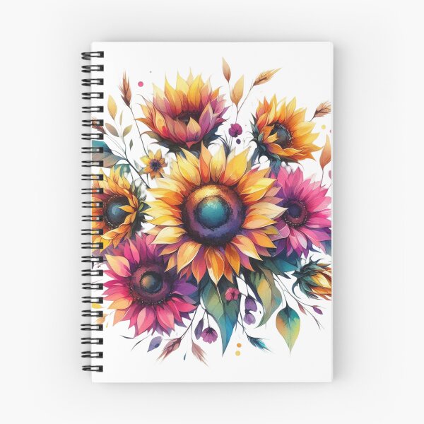 Item preview, Brightly Colored Sunflowers | Cheery and Bright Sunflowers | Watercolor Sunflowers designed and sold by Nicole-Cherie.