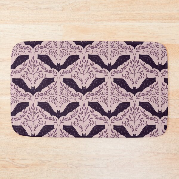 Item preview, Cute Pink & Purple Bat Pattern – Pastel Gothic Spooky Illustration designed and sold by Naine  M..