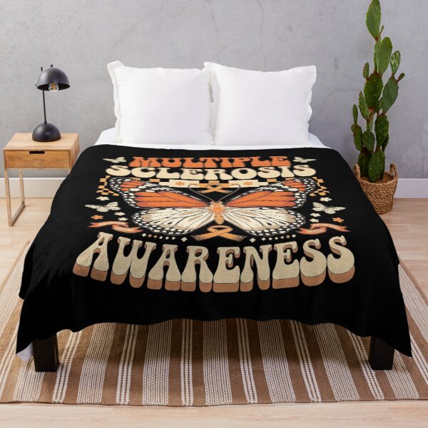 Item preview, Multiple Sclerosis Awareness Butterfly Wear Orange Ribbon MS  designed and sold by MythWoot.