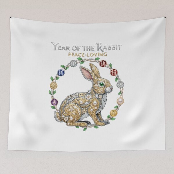 Item preview, YEAR OF THE RABBIT designed and sold by likbatonboot.