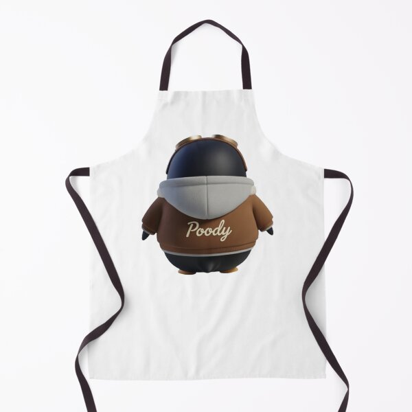 Item preview, Avi Poody – Brown (Back View) | Cute Aviator Penguin Character designed and sold by HNstory.
