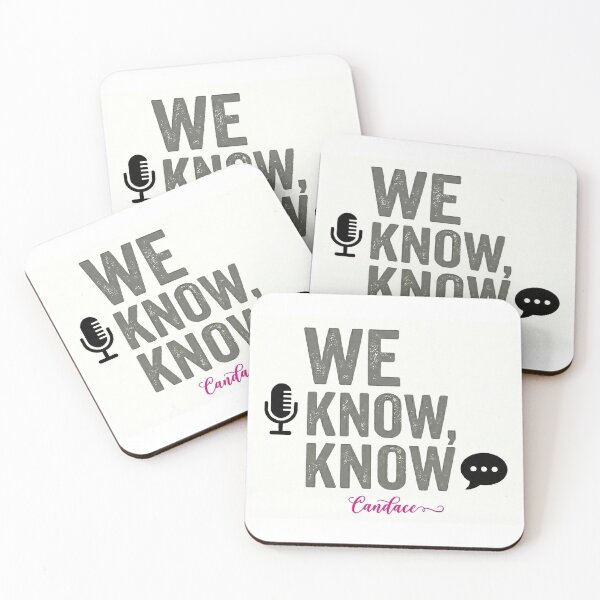 Item preview, WE KNOW, KNOW - Candace - Political Commentary Fan Art - Hot Pink on White Background designed and sold by Miss Cutie Designs.