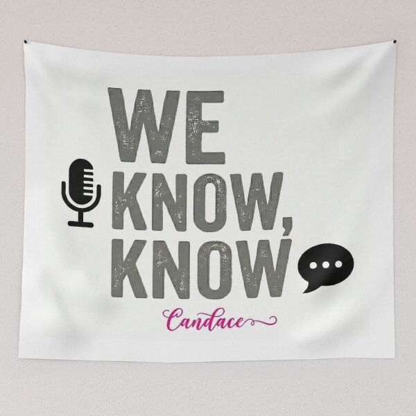 Item preview, WE KNOW, KNOW - Candace - Political Commentary Fan Art - Hot Pink on White Background designed and sold by Miss Cutie Designs.
