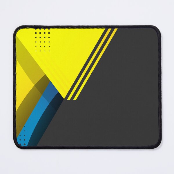 Item preview, Geometric Abstract Yellow Blue Background designed and sold by CharlieDesings.