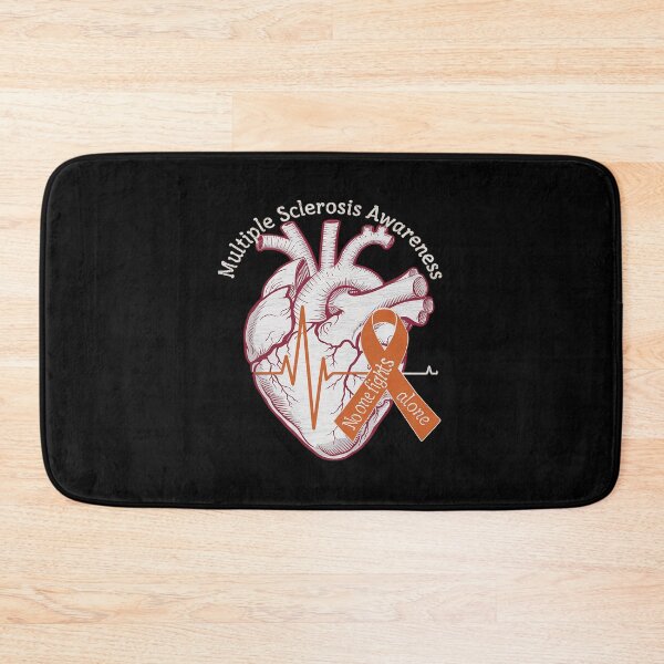 Item preview, Multiple Sclerosis Awareness MS Awareness Heart Support  designed and sold by MythWoot.