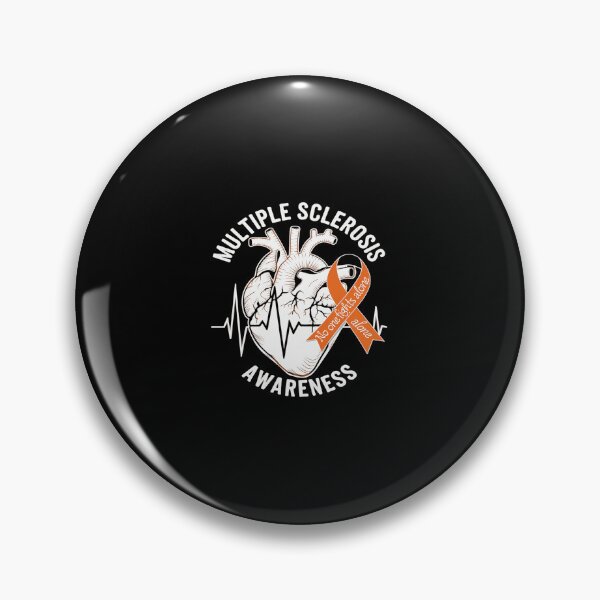 Item preview, Multiple Sclerosis Awareness MS Awareness Heart Support  designed and sold by CombatTask.