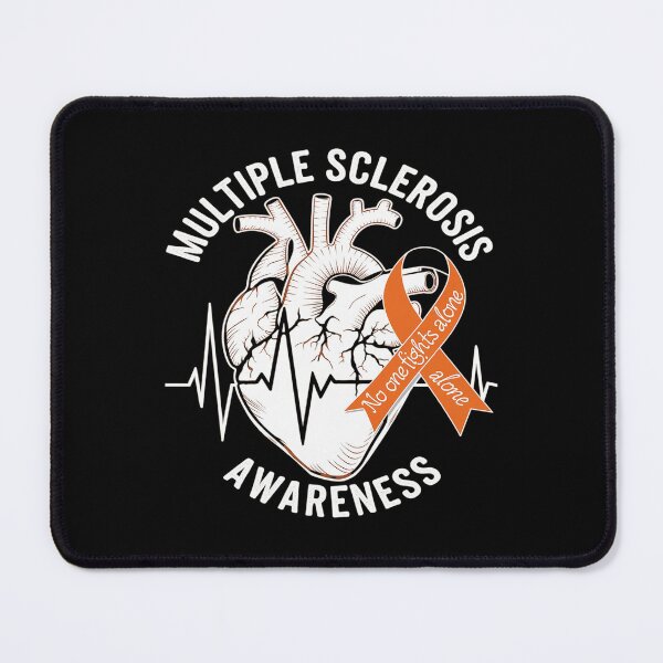 Item preview, Multiple Sclerosis Awareness MS Awareness Heart Support  designed and sold by CombatTask.