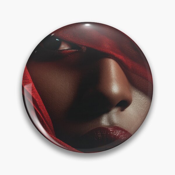 Item preview, Woman with red fabric covering face designed and sold by anytka.