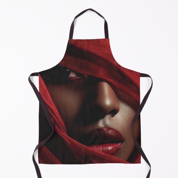 Item preview, Woman with red fabric covering face designed and sold by anytka.