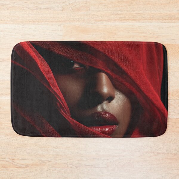 Item preview, Woman with red fabric covering face designed and sold by anytka.