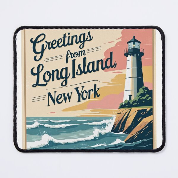 Item preview, Greetings From Long Island Shirt – Vintage Travel Postcard Tee designed and sold by FitEnvy.