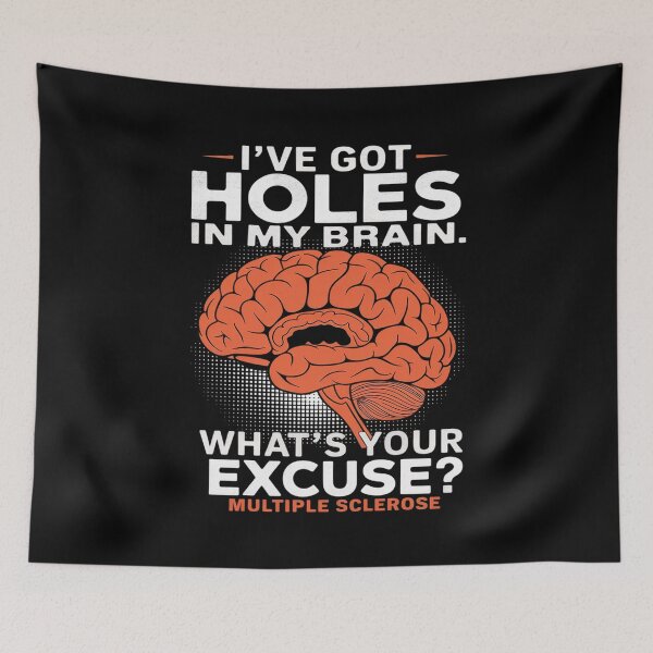 Item preview, Multiple Sclerosis Awareness MS I've Got Holes In My Brain  designed and sold by CombatTask.