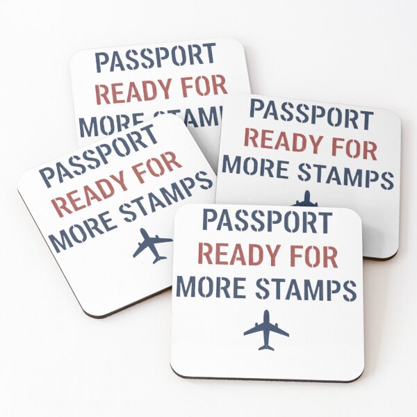 Item preview, Passport Ready for More Stamps – Airplane Travel Art designed and sold by Be-You-Vibes.