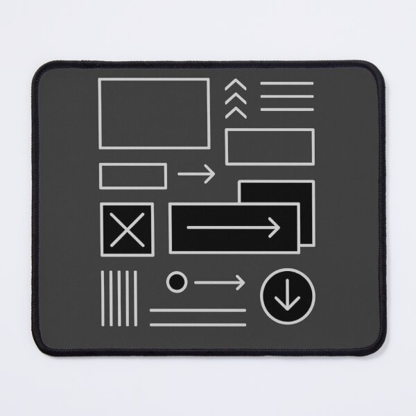 Item preview, Minimal UI Flowchart T-Shirt | Modern Programmer & Tech Graphic Tee designed and sold by KDesignCrafts.