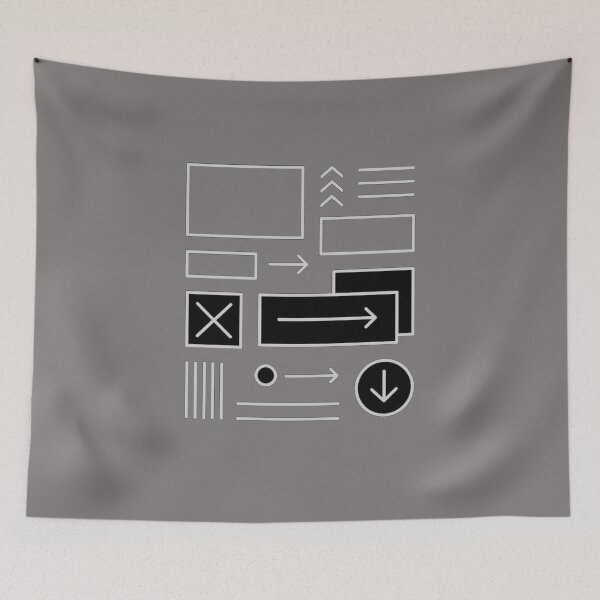 Item preview, Minimal UI Flowchart T-Shirt | Modern Programmer & Tech Graphic Tee designed and sold by KDesignCrafts.
