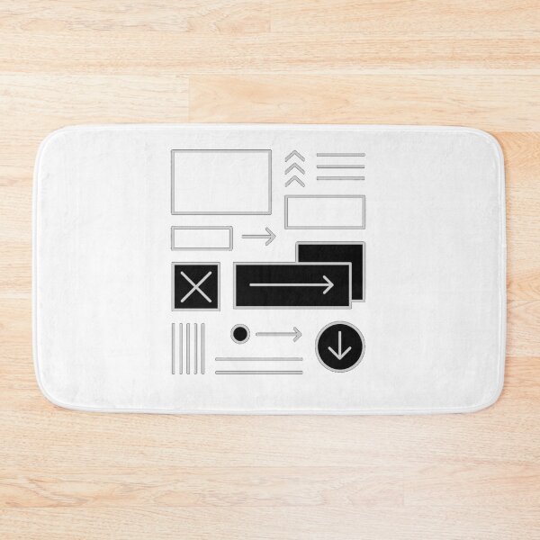 Item preview, Minimal UI Flowchart T-Shirt | Modern Programmer & Tech Graphic Tee designed and sold by KDesignCrafts.