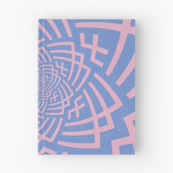 Artikelvorschau, geometrisches Blumenmuster in Rosa und Blau entworfen und verkauft von Not Diome.