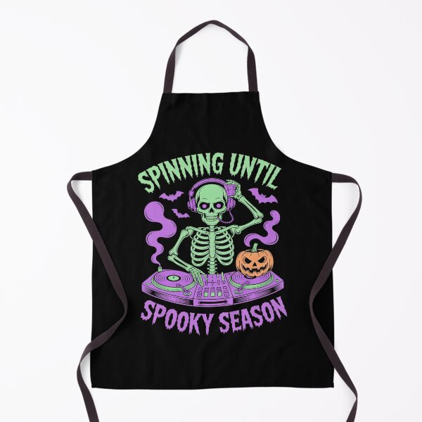 Item preview, Spinning Until Spooky Season Skeleton DJ Halloween Music designed and sold by Voidbinder.
