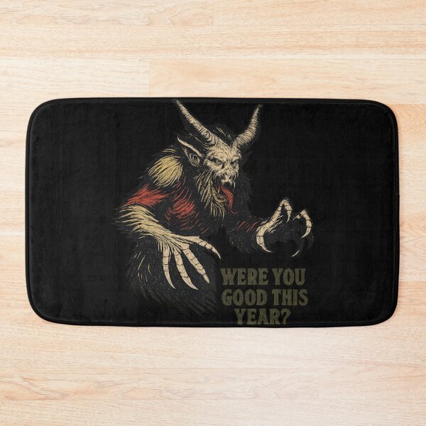 Item preview, Were You Good This Year? – Dark Holiday Creature Illustration designed and sold by Zietvane.