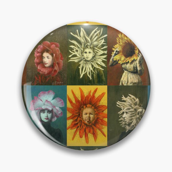 Item preview, Floral Faces Collage designed and sold by mictomart.