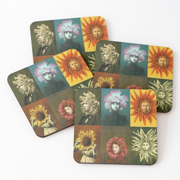 Item preview, Floral Faces Collage designed and sold by mictomart.