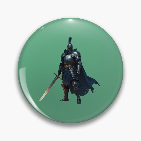 Item preview, Knight of Light & Legacy – Gold Armor, Glowing Sword & Sunset Power in a Historic Battlefield designed and sold by FotoworldEdel.