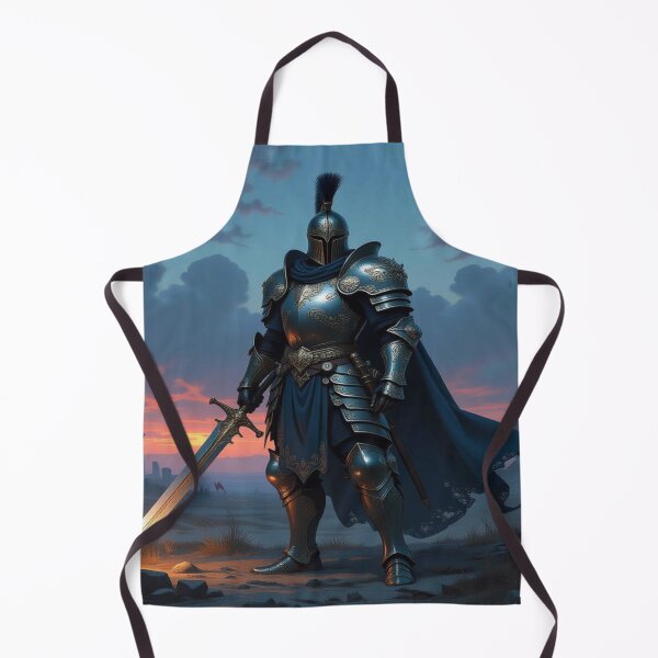 Item preview, Knight of Light & Legacy – Gold Armor, Glowing Sword & Sunset Power in a Historic Battlefield designed and sold by FotoworldEdel.