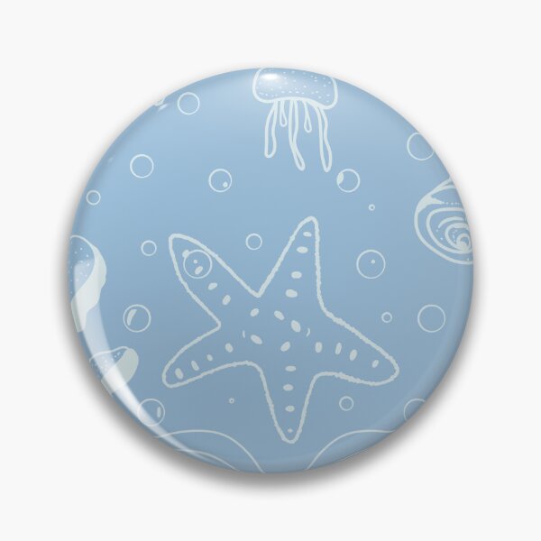 Item preview, Ocean blue seashells pattern designed and sold by Min659.
