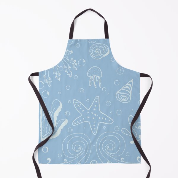 Item preview, Ocean blue seashells pattern designed and sold by Min659.