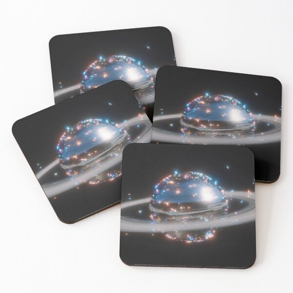 Item preview, Disco ball in space with rings designed and sold by anytka.