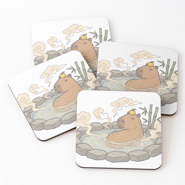 Item preview, Capybara Spa - Relaxing in Japanese Onsen with Yuzu designed and sold by JohannGuibert.