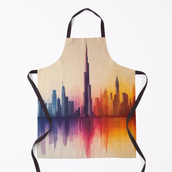 Item preview, Dubai Abstract Skyscape Reflection designed and sold by CharlieDesings.