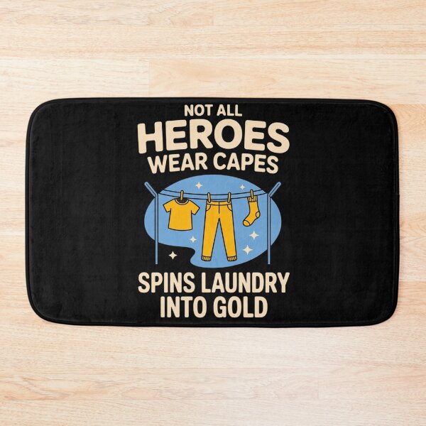 Item preview, Spins Laundry Into Gold Laundry Day Hero Graphic designed and sold by Voidbinder.