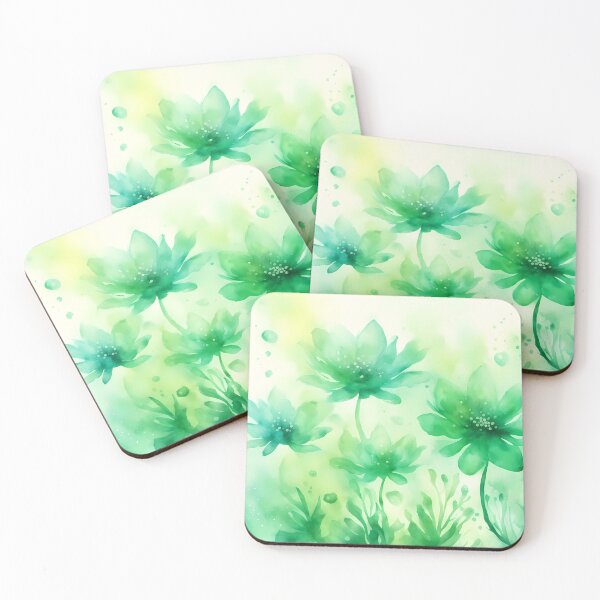Item preview, Dreamy Green Flowers designed and sold by CalmnessbyChoice.
