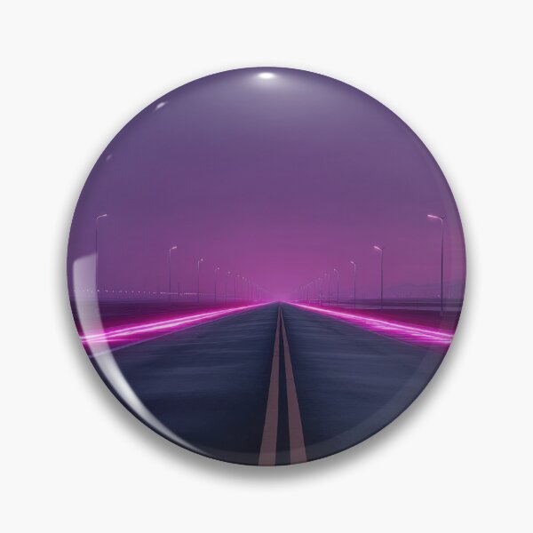Item preview, Road with neon lights at dusk designed and sold by anytka.