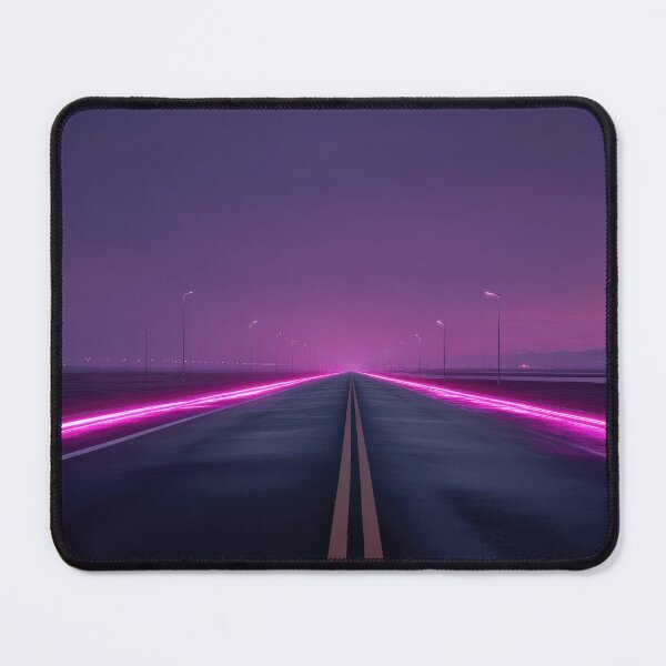 Item preview, Road with neon lights at dusk designed and sold by anytka.