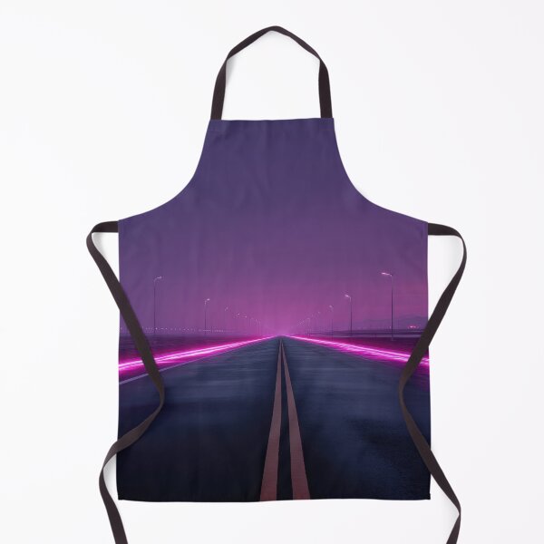 Item preview, Road with neon lights at dusk designed and sold by anytka.