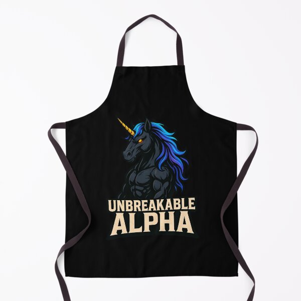 Item preview, Unbreakable Alpha Unicorn – Dark Fantasy Warrior Power Design designed and sold by DreamiCanvas.