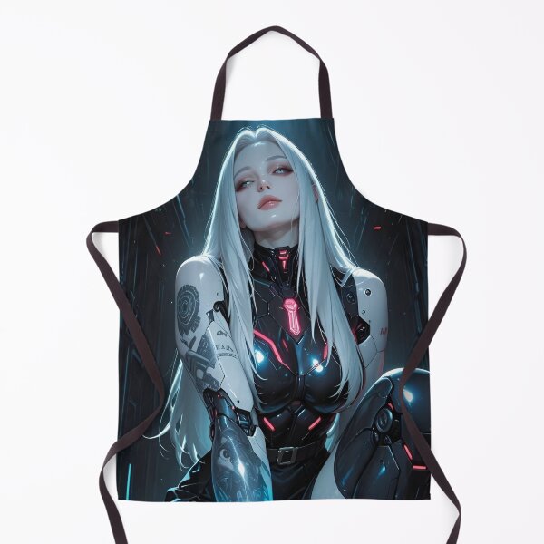Item preview, Cyberpunk Android Girl | Futuristic AI Cyber Woman Art designed and sold by Dyan4.
