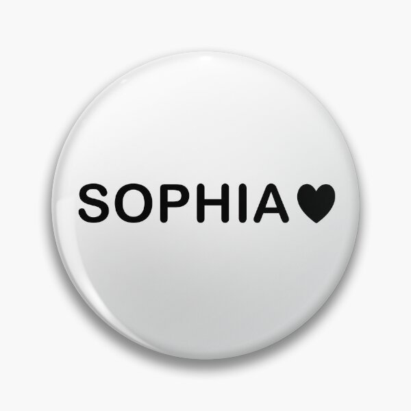 Item preview, SOPHIA Name Heart Minimal Typography Design designed and sold by ColorNestStudio.
