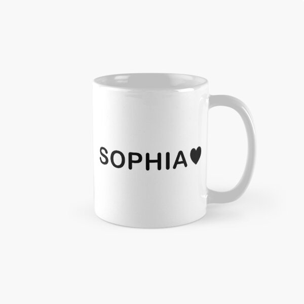 Item preview, SOPHIA Name Heart Minimal Typography Design designed and sold by ColorNestStudio.